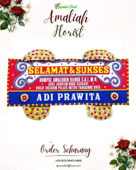 Papan Bunga Ucapan Selamat maleer